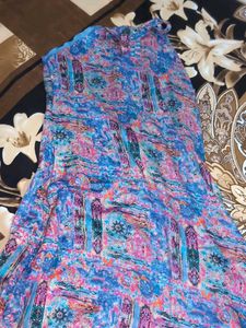 Printed Halter Neck Dress