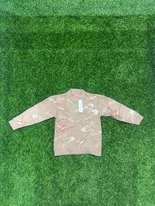 Abstract Pattern Knit Sweater