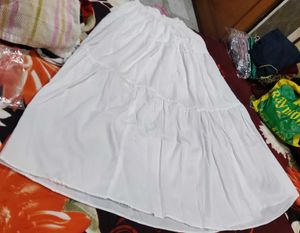 White Ethnic Skirt
