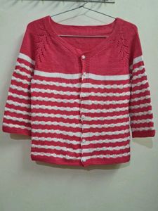 Striped Knitted Cardigan