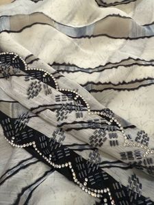 Printed Black Scarf