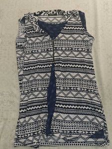Patterned Open-Front Top