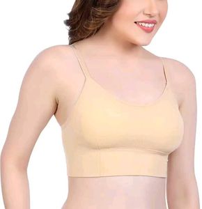 Beige Crop Top Bralette