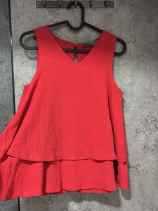 Vero Moda Tomato Red Peplum Top 🍅