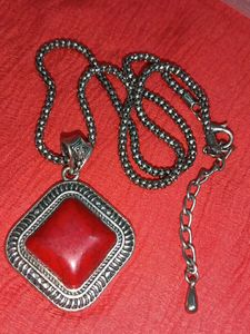 Red Stone Jewelry Set
