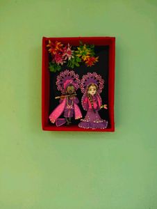 Krishna & Radha Clay Figurines
