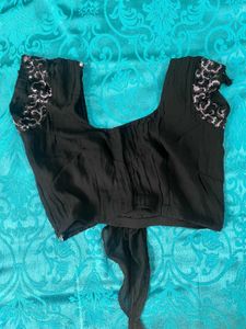 Black Embellished Blouse