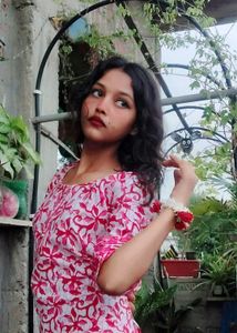 Ethnic Pink floral kurti
