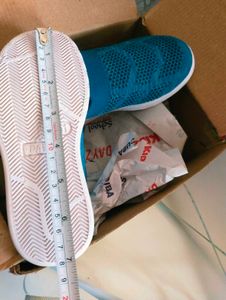 Blue Knit Sneakers
