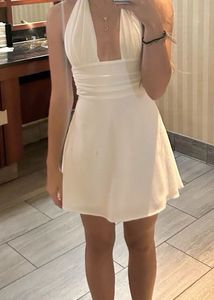Zara Short Halter Viral Dress🥤🤍❕🥼