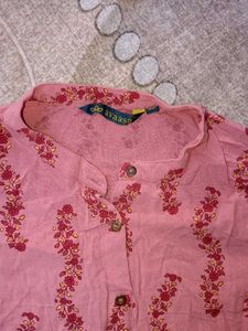 Pink Floral Kurta