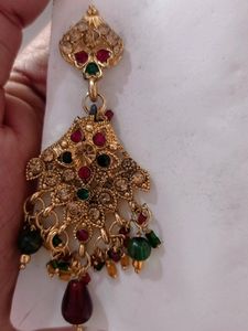 Necklace With Earning Nd Bindi..