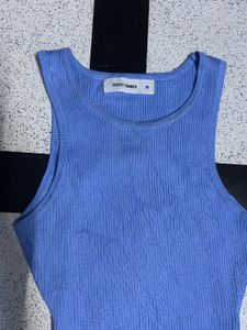Kintted Blue Bodycon Dress