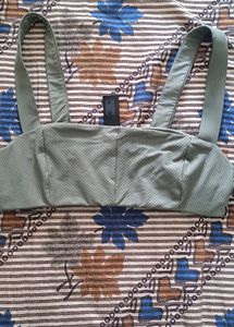 Olive Bandeau Top