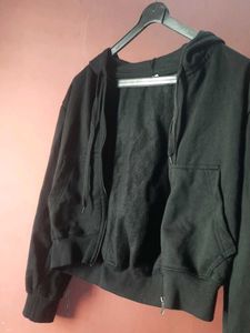 Black Zip-Up Hoodie