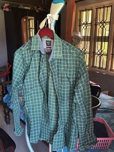 Men's Green Checkered Shirt