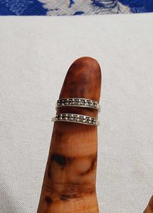 Cz Silver Toe Rings