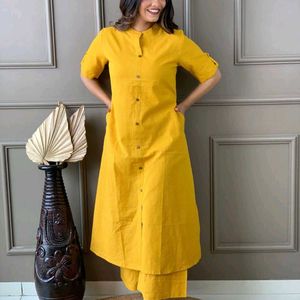 Katha Work Kurta Plazzo Set ❤️