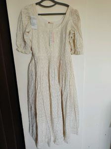 Ivory Embroidered Dress