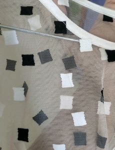 Shein Inspired Mesh Printed Top