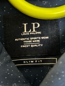 Louis Phillipe Stylish Blue Patterned Shirt