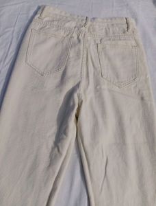Off White Jeans (Brand New) Size - S Waist 27