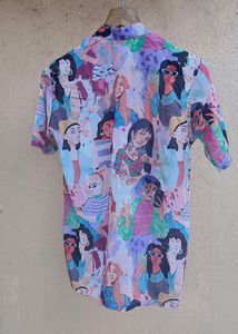 Caaraa Colourful Cool Girls Button Down Shirt