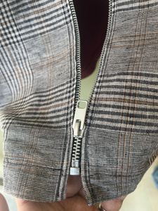 H&amp;M Plaid Zip-Up Jacket
