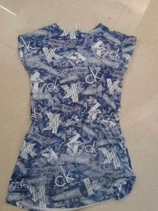 Denim Color Mini Dress