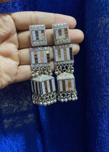 Striped Dangle Earrings