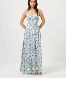 Printed A Line Dress