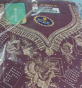 Embroidered Unstitched Suit