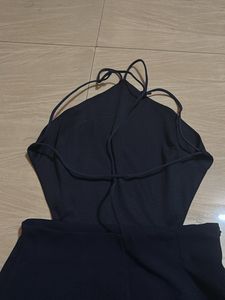 Blue Backless Dress