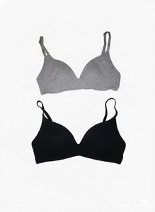 Comfortable Bra Set - Black &amp; Grey
