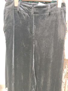 Velvet Wide Leg Pants