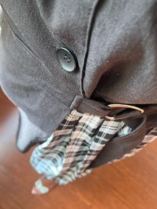 Plaid Panel Shirt Dress