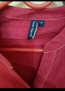 Stylish Hot Pink Cotton Shirt