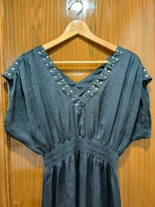 Semi Sheer Embellished Dress