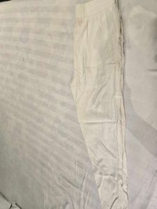 Off-White Pyjama Pant For Women