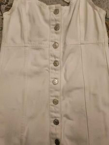 White Denim Dress