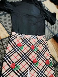 Girls Frock &amp; Leggins Set