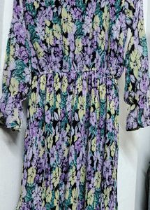 Floral Ruffle Long Sleeve Dress