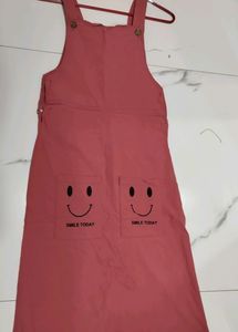 Pink Dungree Dress