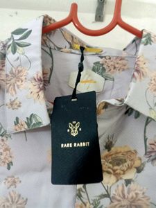 NEW RARE RABBIT Floral Print Shirt