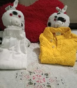 Baby Kurta Pajama Set - Yellow