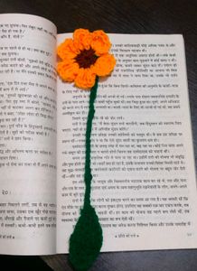 Crochet Flower Bookmark