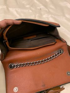 Price Drop!!Dressbery Brown Leather Sling Bag