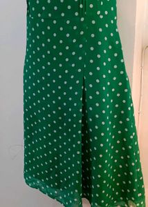 Green Anne Klein Polka Dot Midi