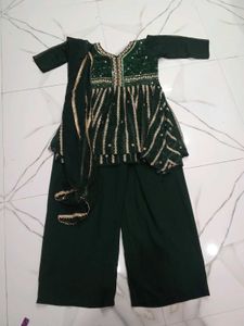New Green Sharara Set