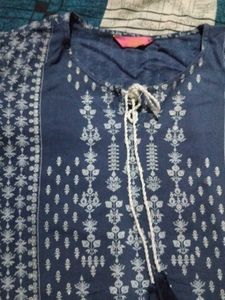 Blue Printed Tunic Top + Freebie